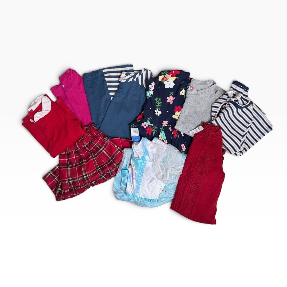 Girls Clothing Lot Hanna Andersson Disney H&M Dress Skirt Sweater Size 4 5 6